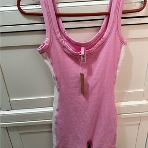 Pink Sleeveless Women's Bodysuit